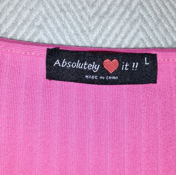 Beautiful Hot Pink Spring/Summer Midi Dress. SZ M/L - Picture 6 of 6